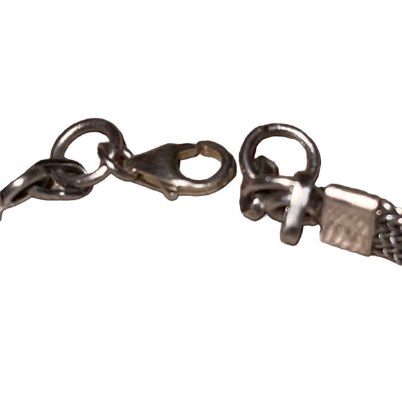 925 Sterling Silver Bracelets With Three Large Oval Shape Moonstone Cabochons - Picture 3 of 7